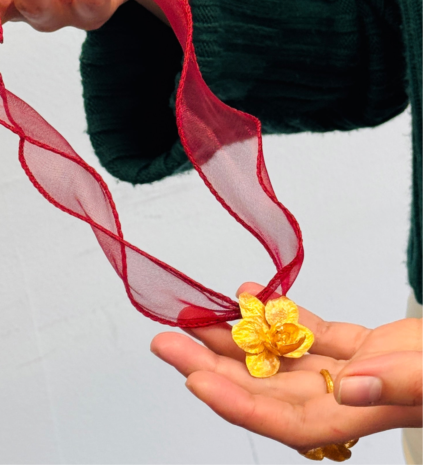 Collar Lazo Orquidea Phalaenopsis