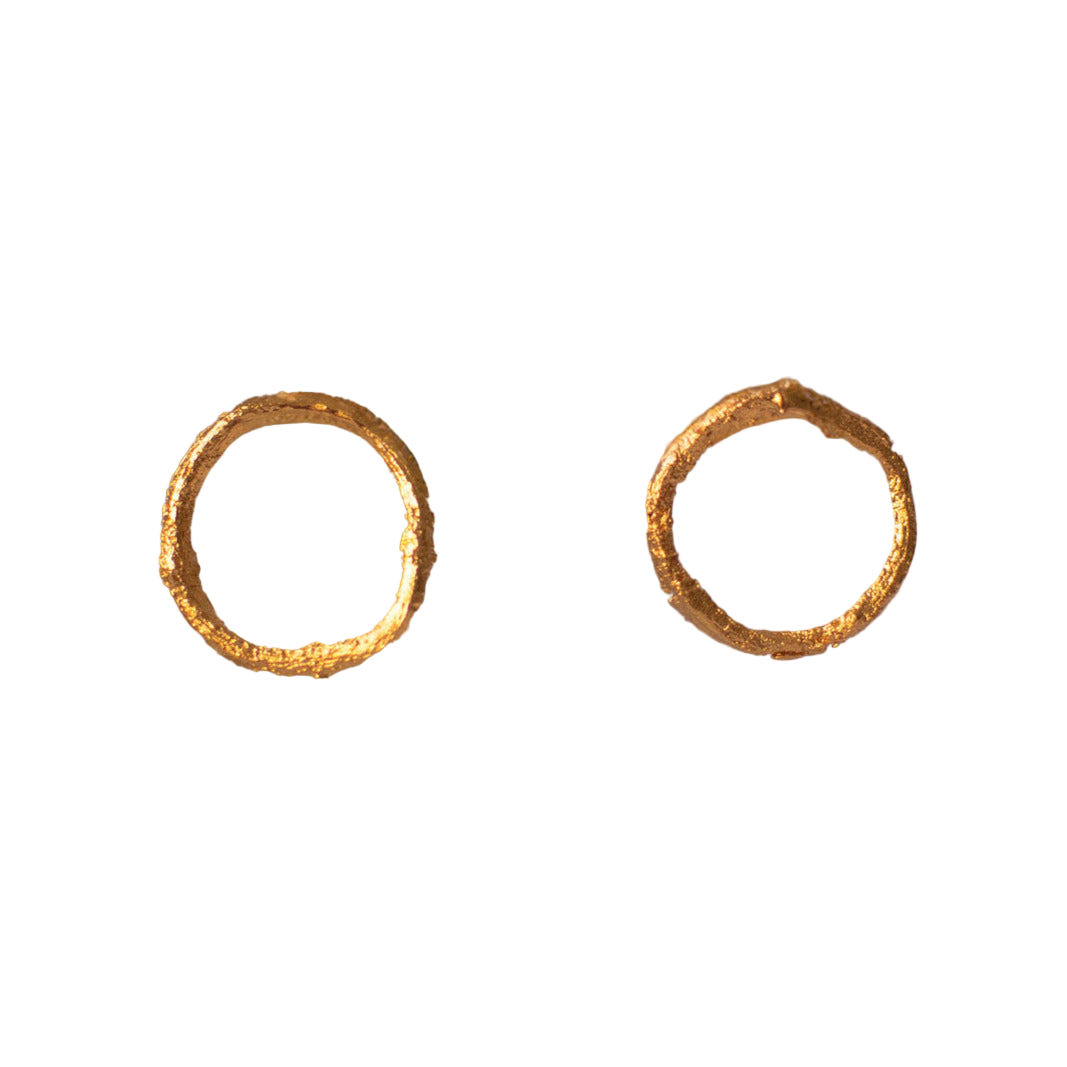 Aretes Topo Aro Ramita Anturio