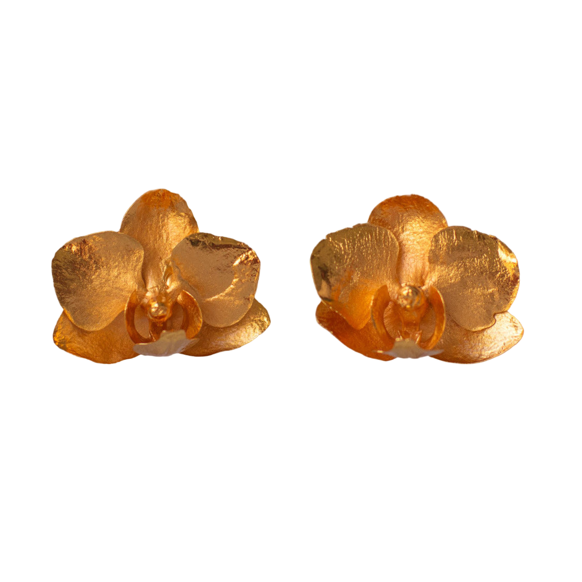 Aretes Topo Orquidea Phalaenopsis Baby