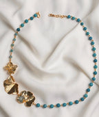Collar Choker Cuarzos Tres Hojas Hiedra