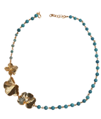 Collar Choker Cuarzos Tres Hojas Hiedra
