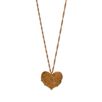 Gargantilla Hoja Myrtus Corazon Inmortalizado