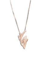 Gargantilla Hoja de Pino Pequeño Plata Ecológica