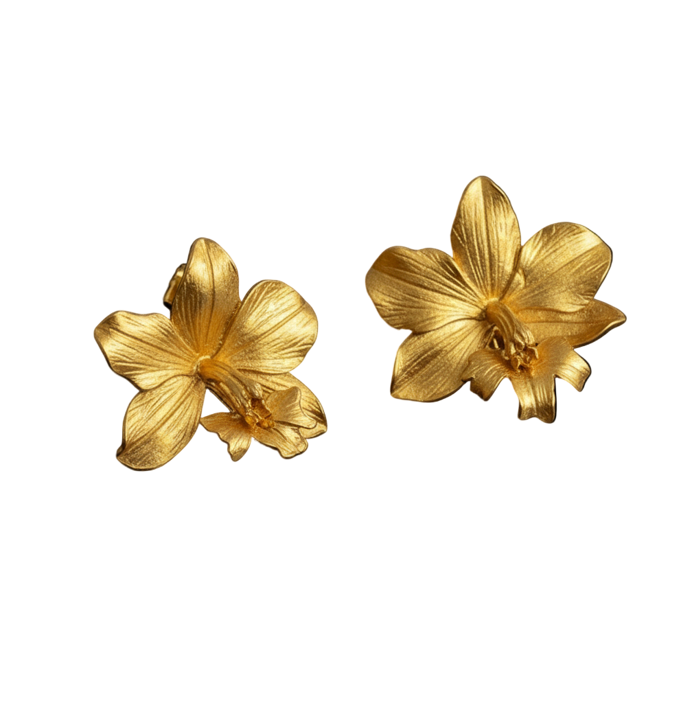 Aretes Topo Orquidea Epidendrum Radicans