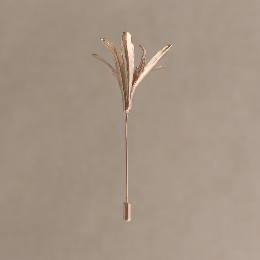 Broche Prendedor Flor Lirio Agapanto