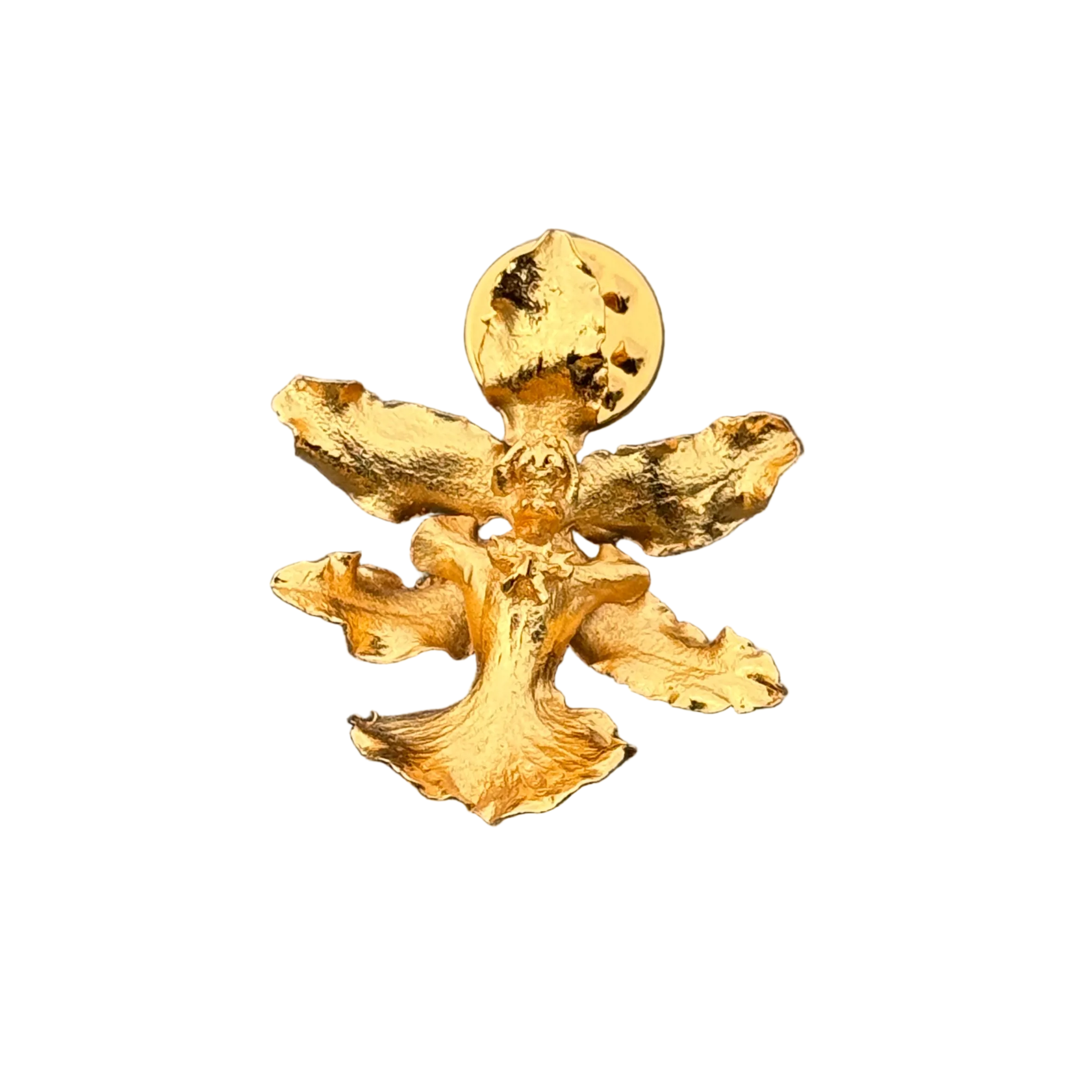Chocolate Orchid Brooch