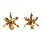 Aretes Orquidea Lluvia de Cereza