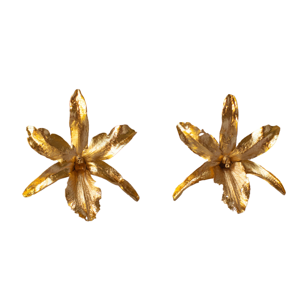 Aretes Orquidea Lluvia de Cereza