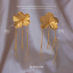 aretes-largos-con-hoja-de-hiedra-y-ramitas-de-pino-inmortalizadas-en-bronce-y-bañadas-en-oro-de-24-kilates-diseño-único