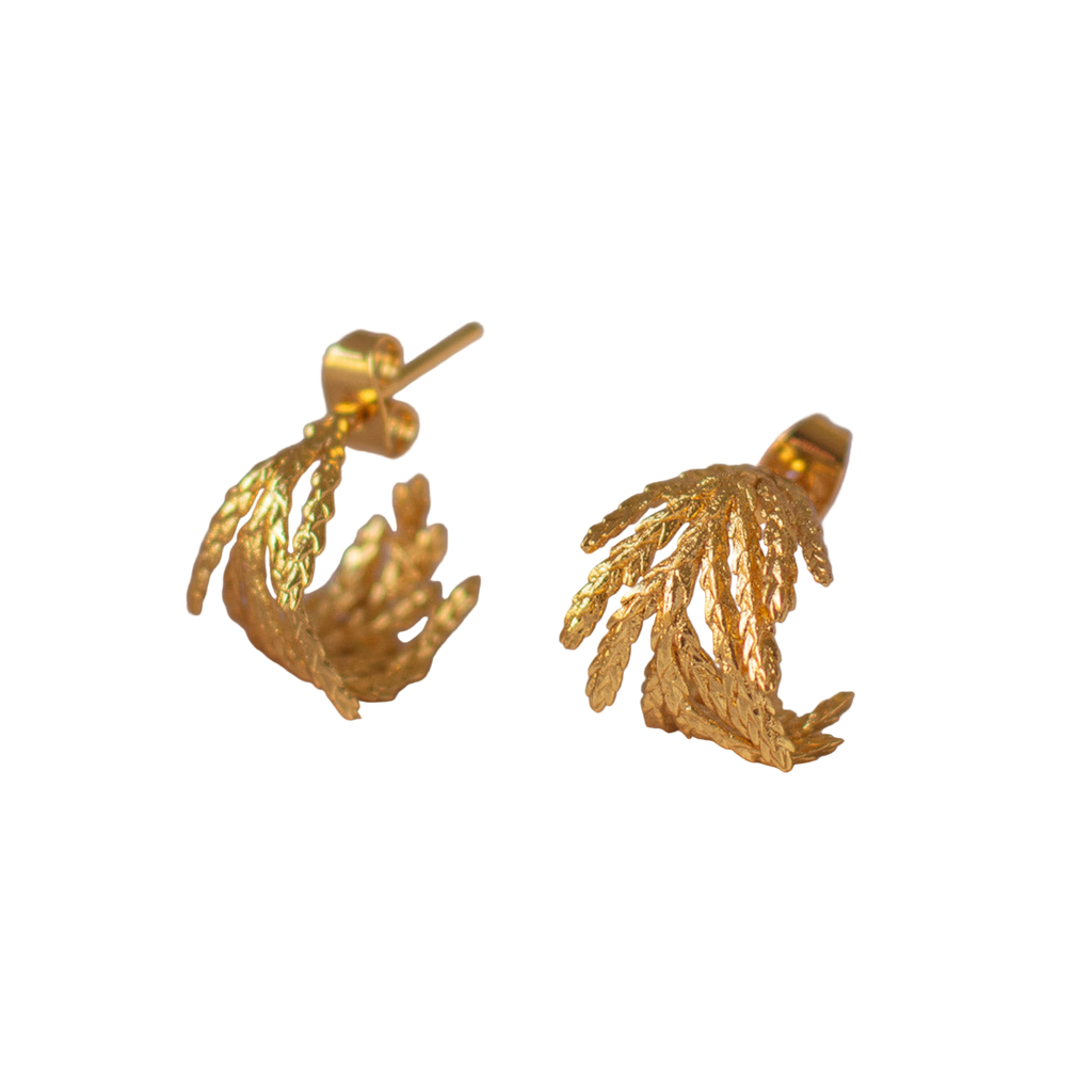 Small Pine Leaf Earrings
