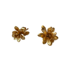 Aretes Topo Flor Suculenta Jade