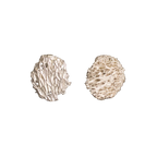 Aretes Topo Luffa Estropajo Plata Ecológica