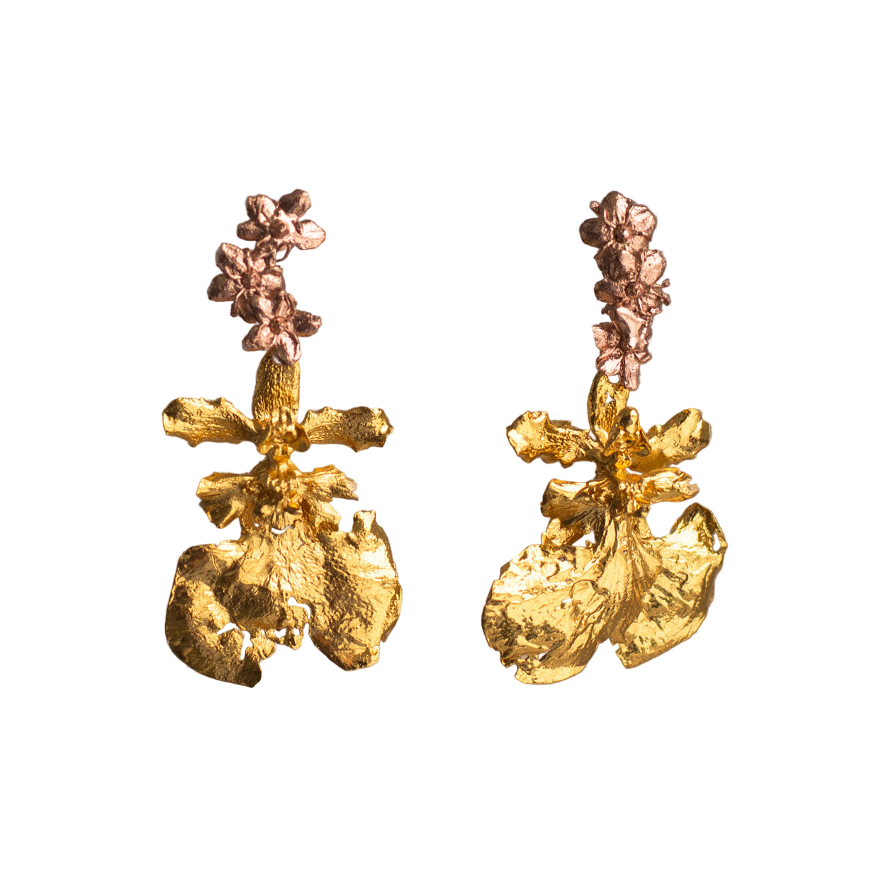 Aretes Saucos Orquidea Dama Danzante