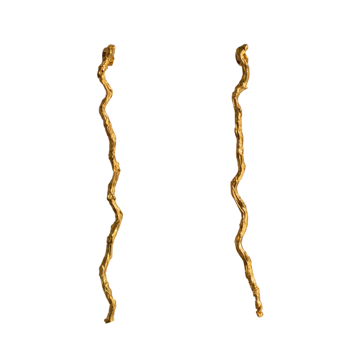 Aretes Large Ramita Palma Coco