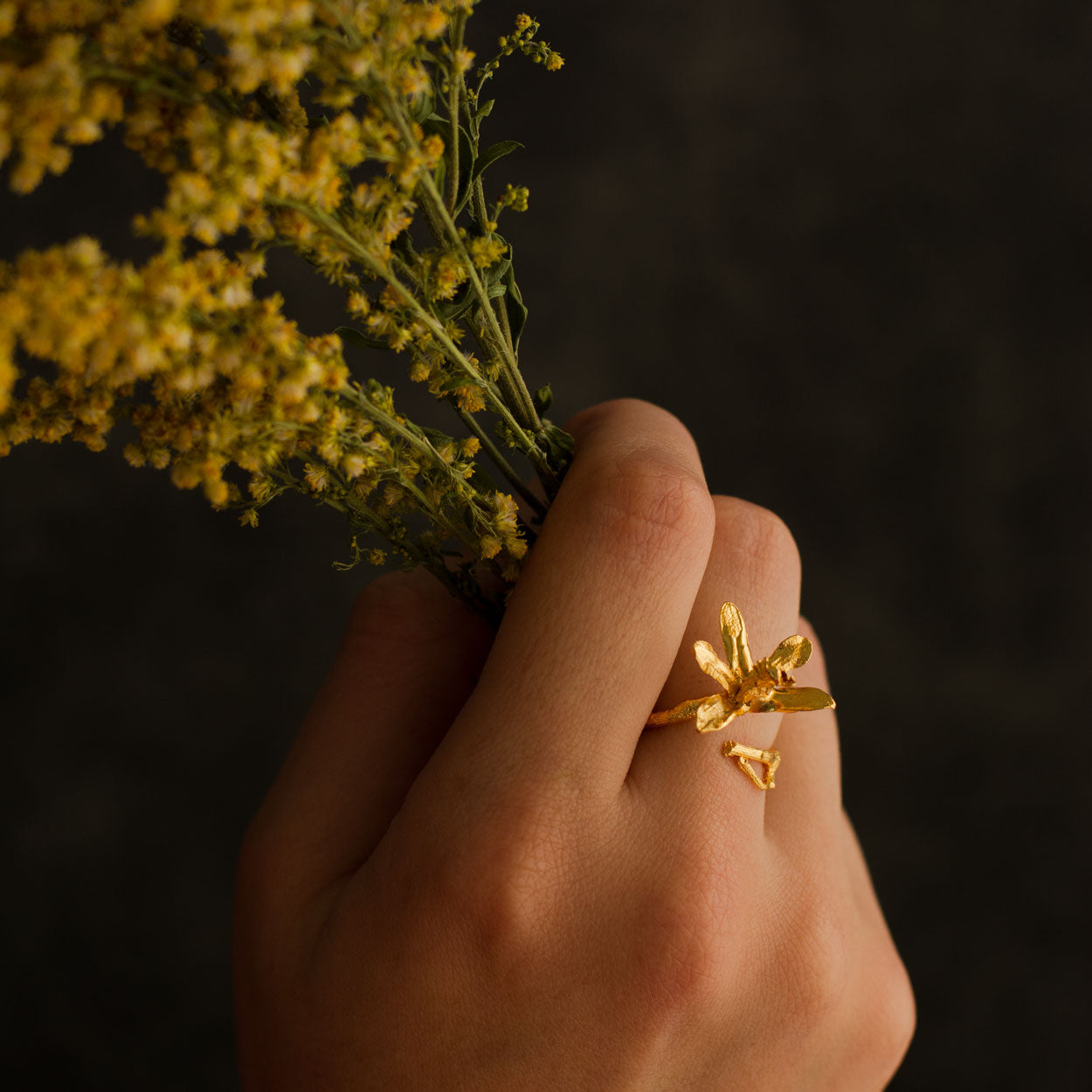 Anillo Orquidea Jirafita