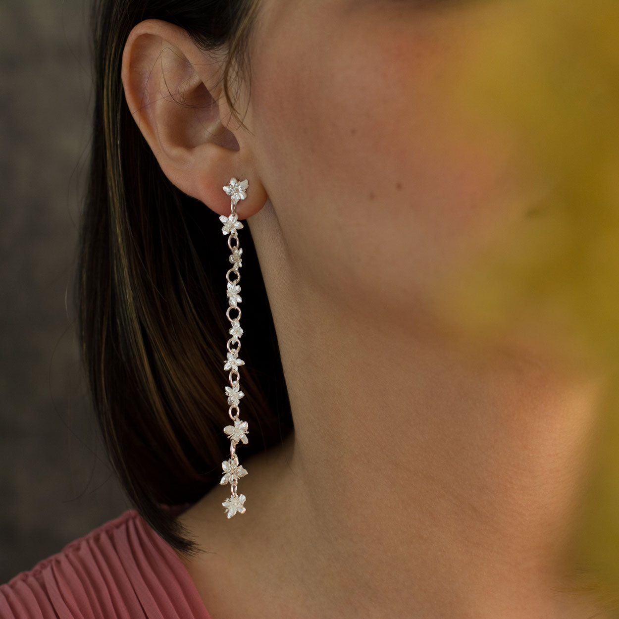 Aretes Large Sauco Plata Ecológica