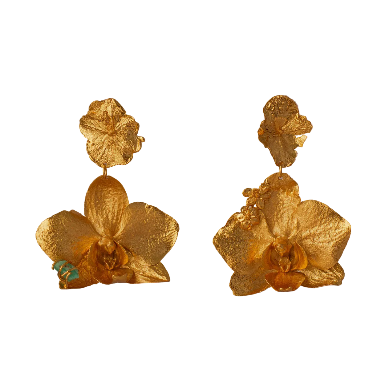 Aretes Orquidea Phalaenopsis & Hortensia