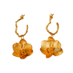 Aretes Candonga Orquidea Phalaenopsis Baby Esmeralda