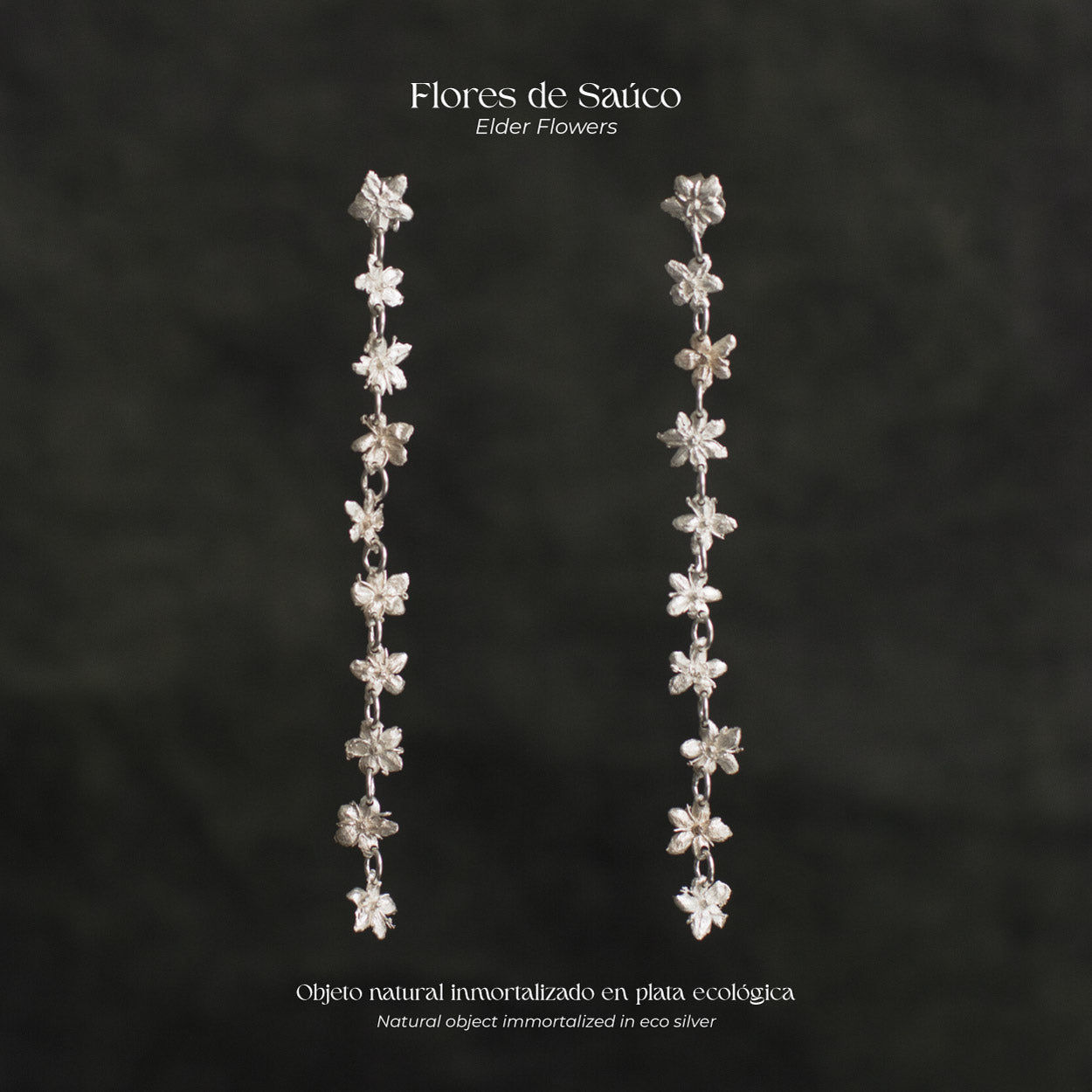 Aretes Large Sauco Plata Ecológica