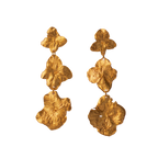Aretes Tres Flor Hortensia