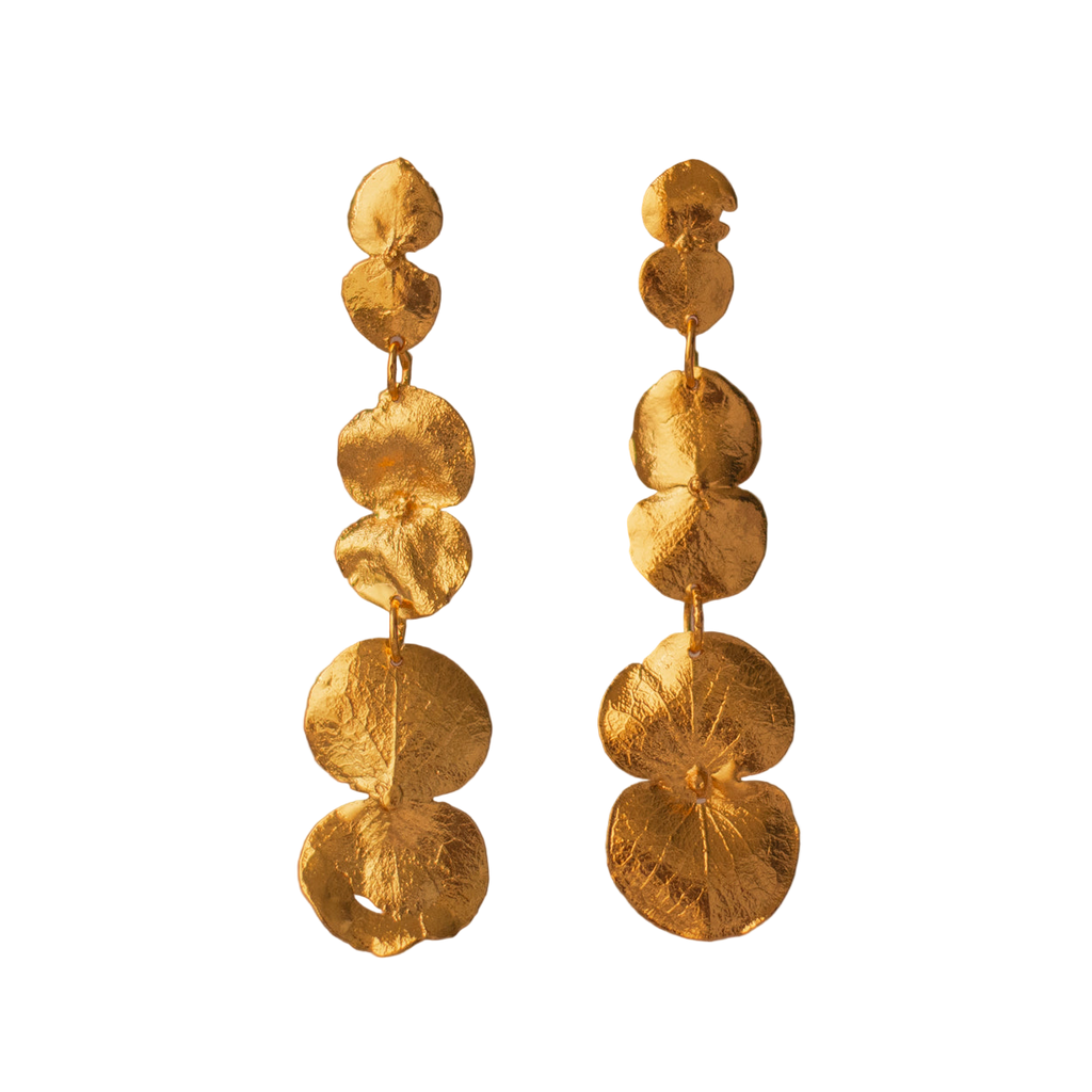 Aretes Largos Tres Eucaliptos