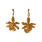 Candonga Orchid Odontoglossum Emerald Pine Earrings