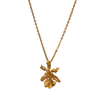 Collar Gargantilla Orquidea Chocolate