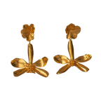 Aretes Orquidea Prosthechea Crassilabia Hoja Hiedra