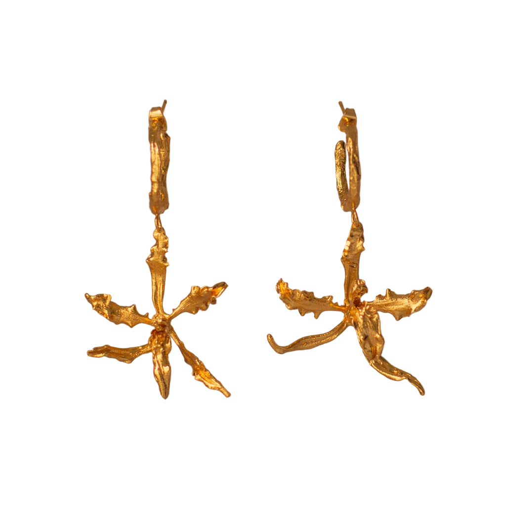 Aretes Candonga Orquidea Cyrtochilum Revolutum