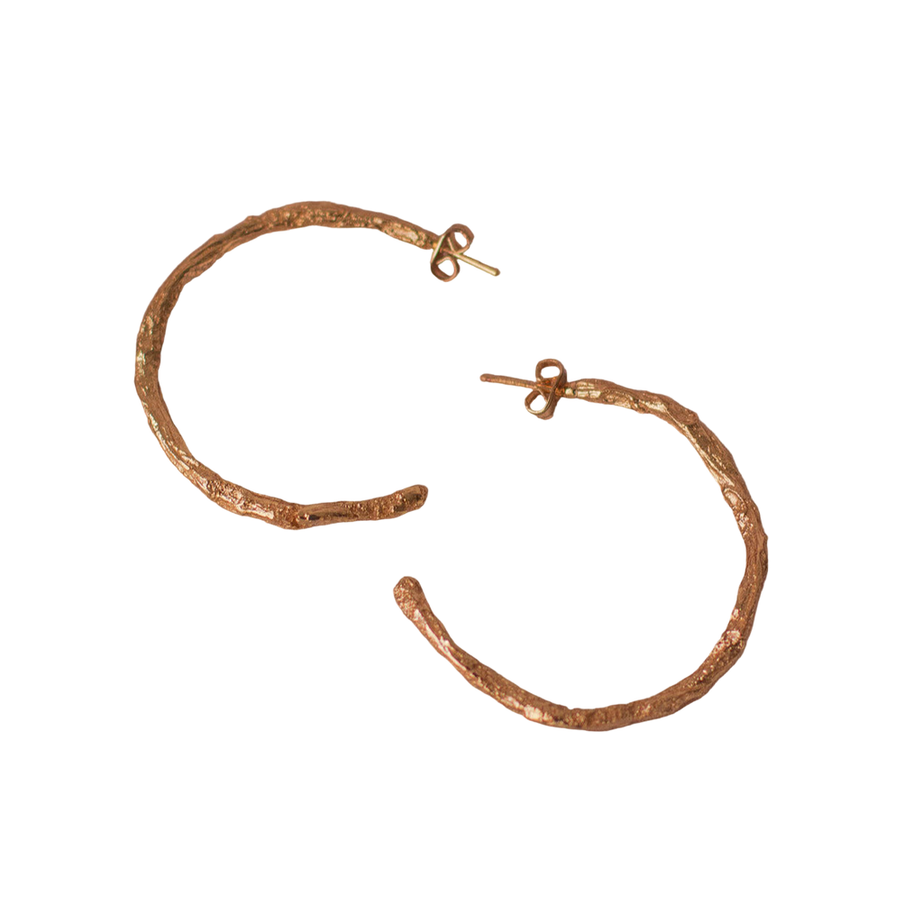 Aretes Candonga Ramita Palma Grandes