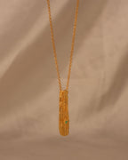 Collar Corteza Palma Esmeralda