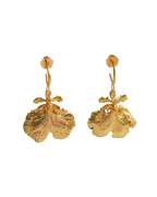 Aretes Candonga Orquidea Dama Danzante Esmeralda