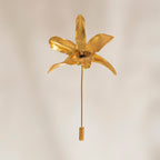 Broche Prendedor Orquidea Lluvia de Cereza