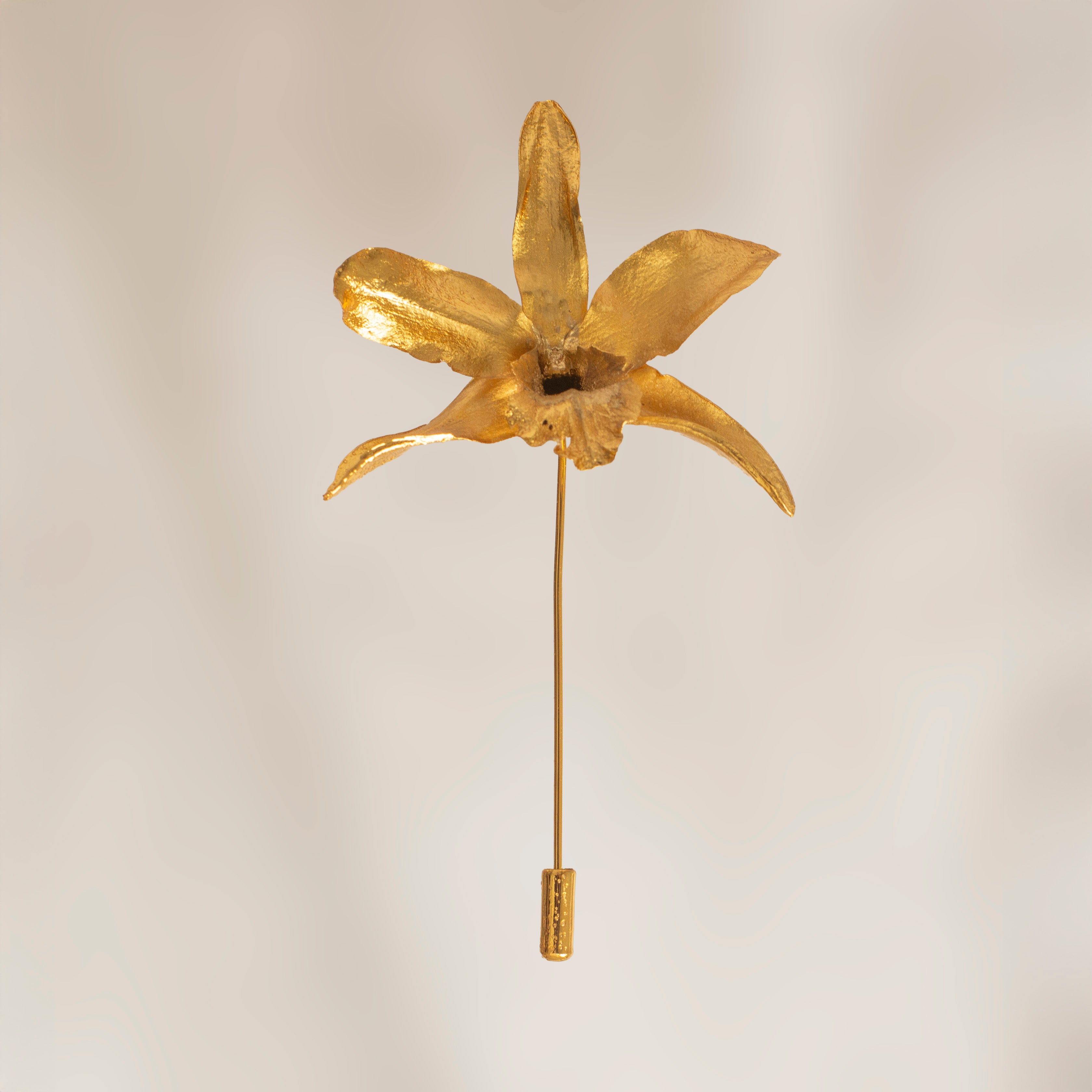 Broche Prendedor Orquidea Lluvia de Cereza