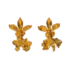 Aretes Topo Orquidea Caucaea