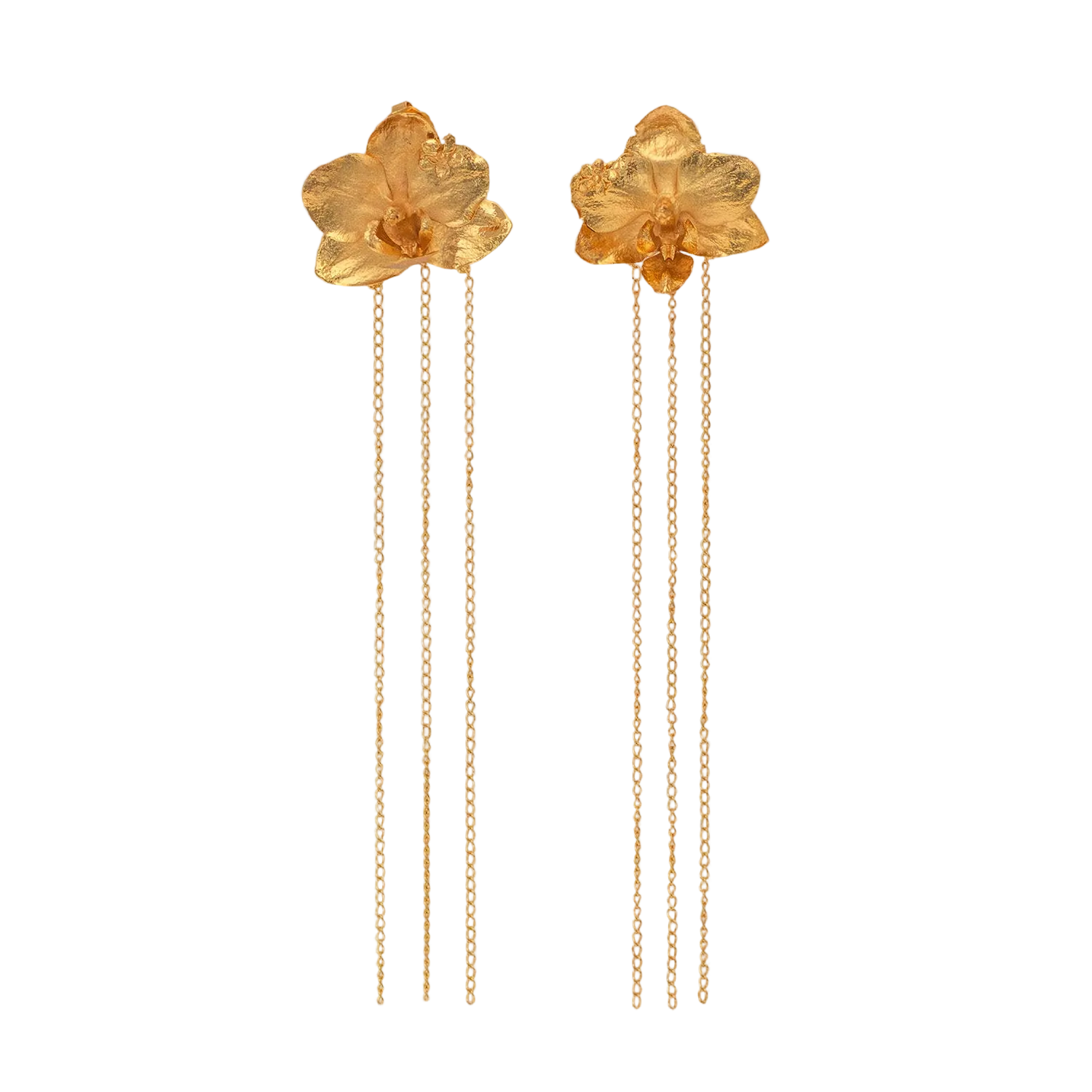 Aretes Orquidea Phalaenopsis Cadena