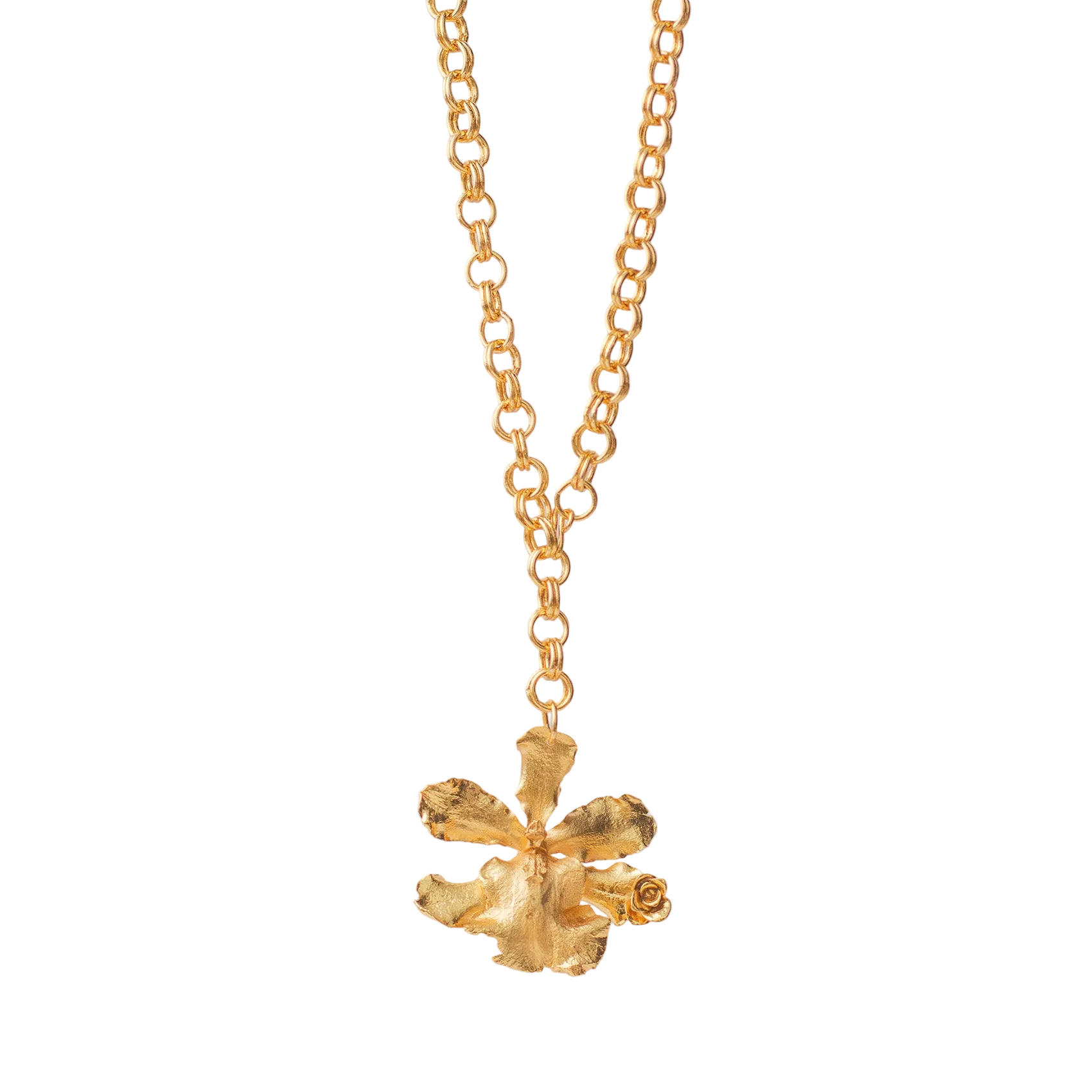 Collar Eslabonado Orquidea Odontoglossum Exotica