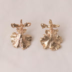 Aretes Topo Orquidea Dama Danzante