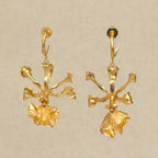 Aretes Candonga Orquidea Encyclia Cordigera