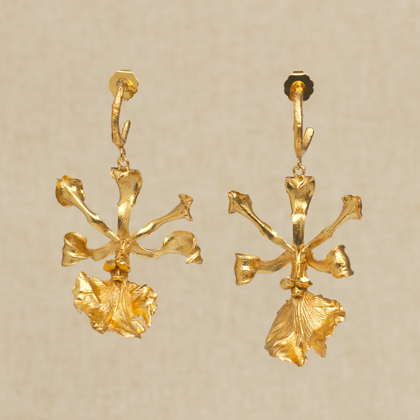 Aretes Candonga Orquidea Encyclia Cordigera