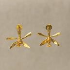 Aretes Topo Orquidea Encyclia Oncidioides