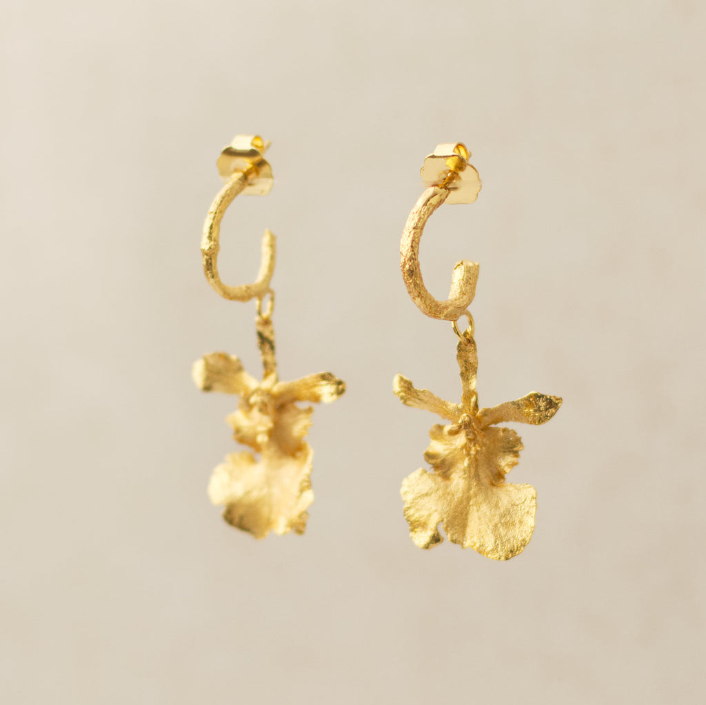 Aretes Candonga Ramita Orquidea Tolumnia