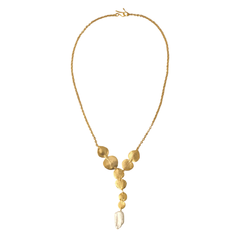 Collar Cuatro Eucaliptos Perla Barroca