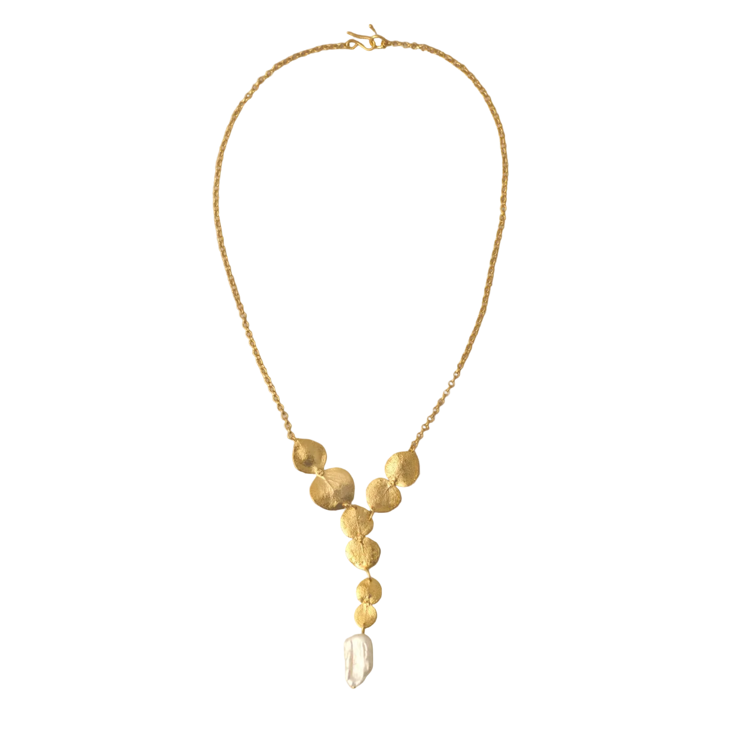 Collar Cuatro Eucaliptos Perla Barroca
