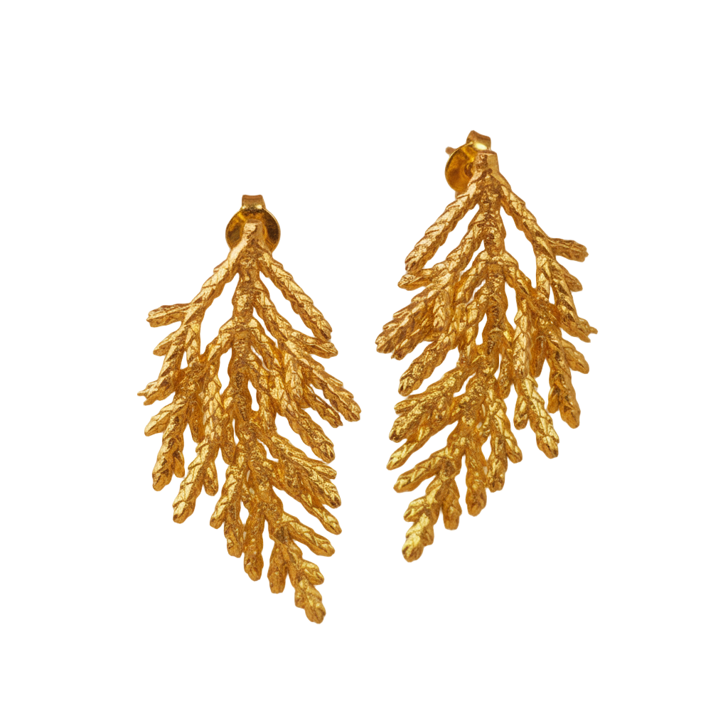 Aretes Topo Hoja Pino