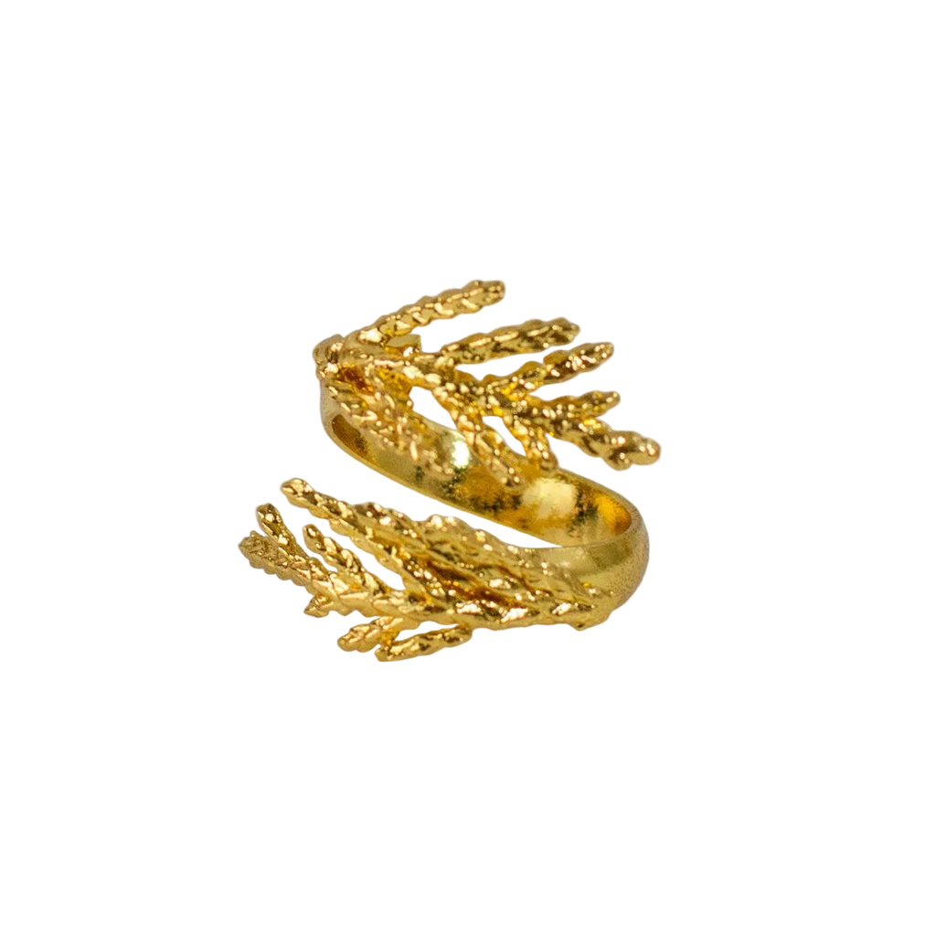 Anillo Mini Hoja Pino