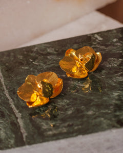 Aretes Topo Orquidea Phalaenopsis Baby