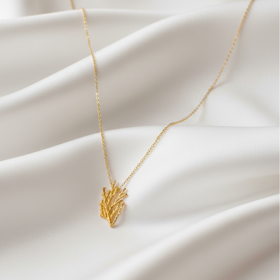 Collar Gargantilla Hoja de Pino