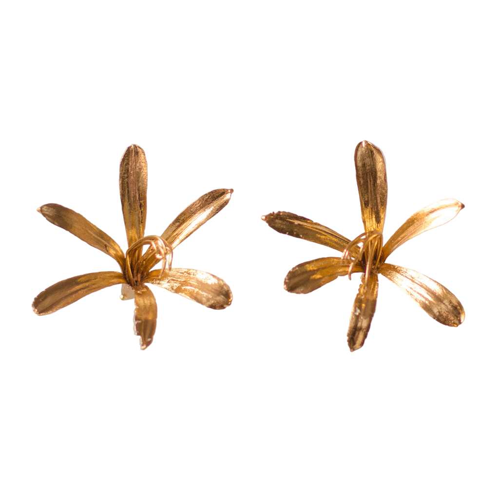 Aretes Lirio Agapanto