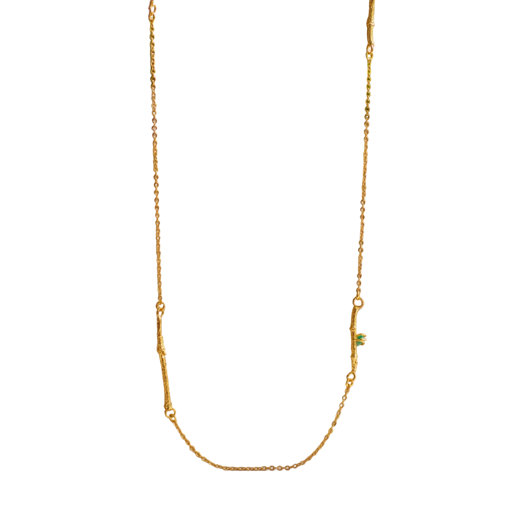 Collar Ramitas Eucalipto Esmeraldas